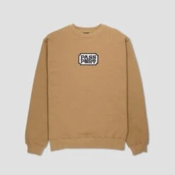 Passport Yearbook Logo Crew Dark Mustard