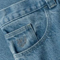 Polar 92! Pants Mid Blue -Slam City Shop Polar Skate Co Classics 92 Pants Mid Blue 4