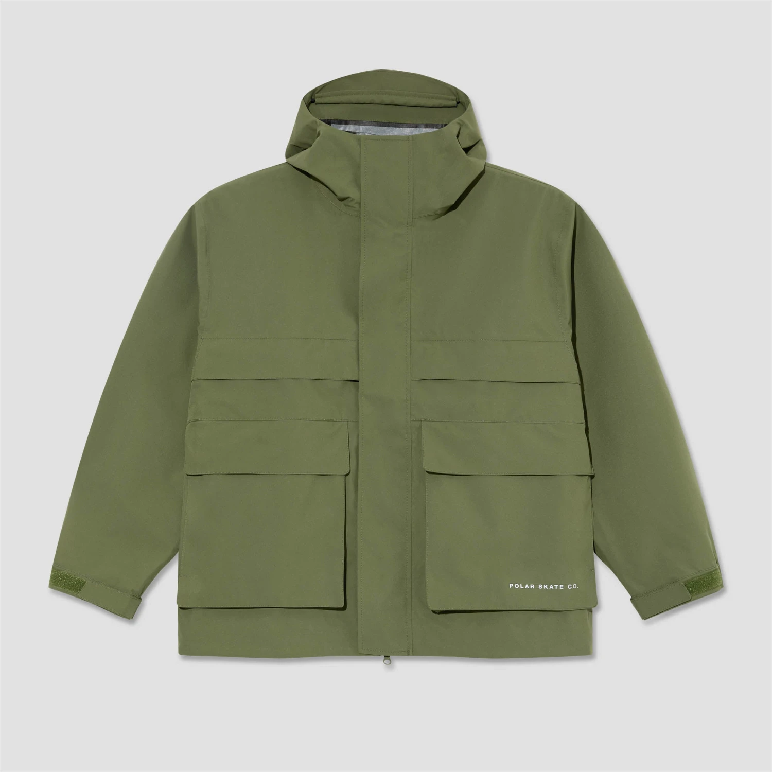 Polar Cargo Shell Jacket Moss Green 1 Polar Cargo Shell Jacket Moss Green