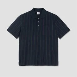 Polar Fancy Polo Shirt Navy / Brown