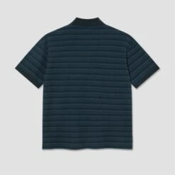 Polar Pique Surf Polo Shirt Neptune Blue 5 Polar Pique Surf Polo Shirt Neptune Blue -Slam City Shop Polar Skate Co SP25 Surf Polo Shirt Stripe 2