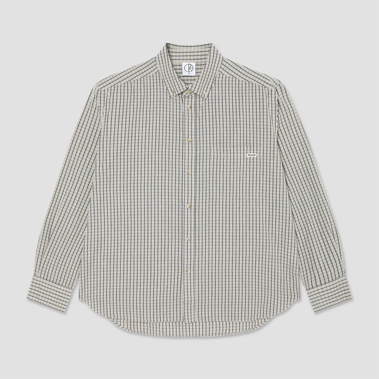 Polar Ben Longsleeve Shirt Ivory Check 1 Polar Ben Longsleeve Shirt Ivory Check