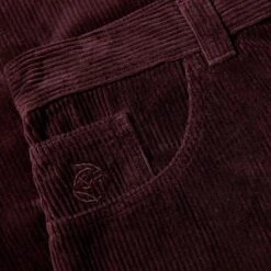Polar Big Boy Cords Bordeaux -Slam City Shop Polar Skate Co W23 Big Boy Pants Cord Bordeaux 3