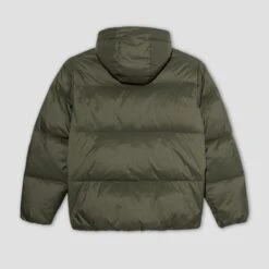 Polar Ripstop Soft Puffer Grey Jacket Green 7 Polar Ripstop Soft Puffer Grey Jacket Green -Slam City Shop Polar Skate Co W23 Soft Puffer Ripstop GryGrn 3