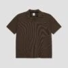 Polar Serge Polo Shirt Bouclé Brass / Black
