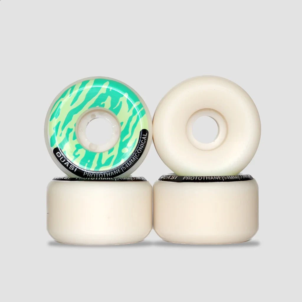 Quasi 54mm P-Thane Conical Skateboard Wheels Green 1 Quasi 54mm P-Thane Conical Skateboard Wheels Green