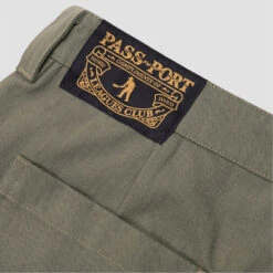 PassPort Herringbone Leagues Club Short Olive -Slam City Shop R44SECONDARY 0013 HERRINGBONELEAGUESCLUBSHORTSOLIVE