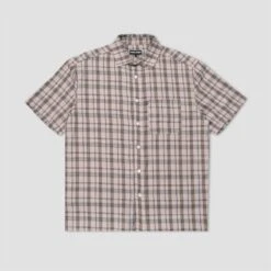 PassPort Workers Check Shirt Shortsleeve Sand