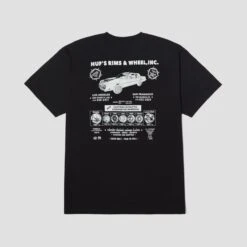 HUF Rim & Wheel Inc Shortsleeve T-Shirt Black