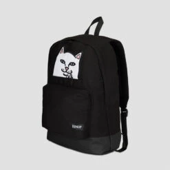 RIPNDIP Lord Nermal Velcro Hands Backpack Black -Slam City Shop RIPNDIP Lord Nermal Velcro Hands Backpack Black4