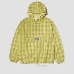 Huf Rivington Plaid Anorak Tarragon