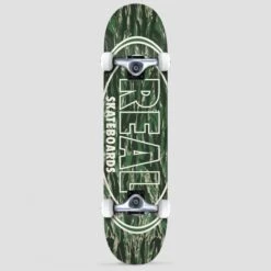 Real 7.5 Stealth Oval Complete Skateboard Green