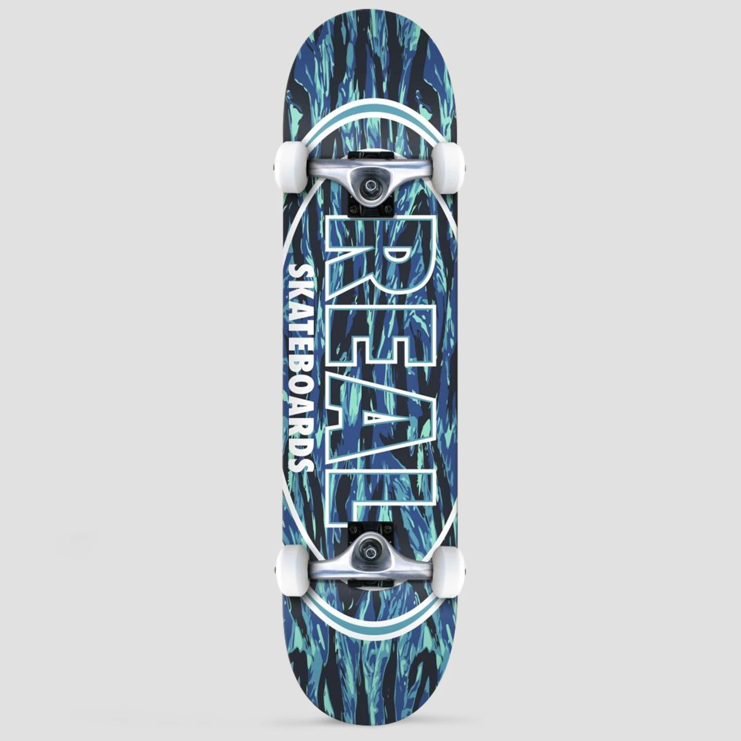 Real 7.75 Stealth Oval Complete Skateboard Blue 1 Real 7.75 Stealth Oval Complete Skateboard Blue