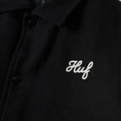 HUF Song Varsity Jacket Black -Slam City Shop SONG VARSITY JACKET BLACK JK00439 BLACK 03