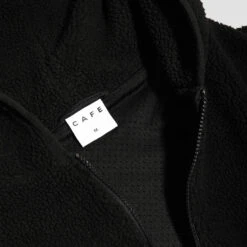 Skateboard Cafe Sherpa Fleece Zip Hood Black -Slam City Shop SlamCafeSherpaFleeceHood 3 1bb1df5a ec11 4d9a 87c5 7e3856c6a5fc