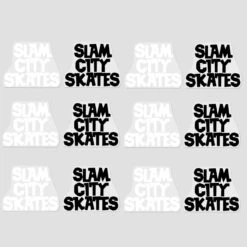Slam City Skates Classic Logo Sticker 12 Bundle