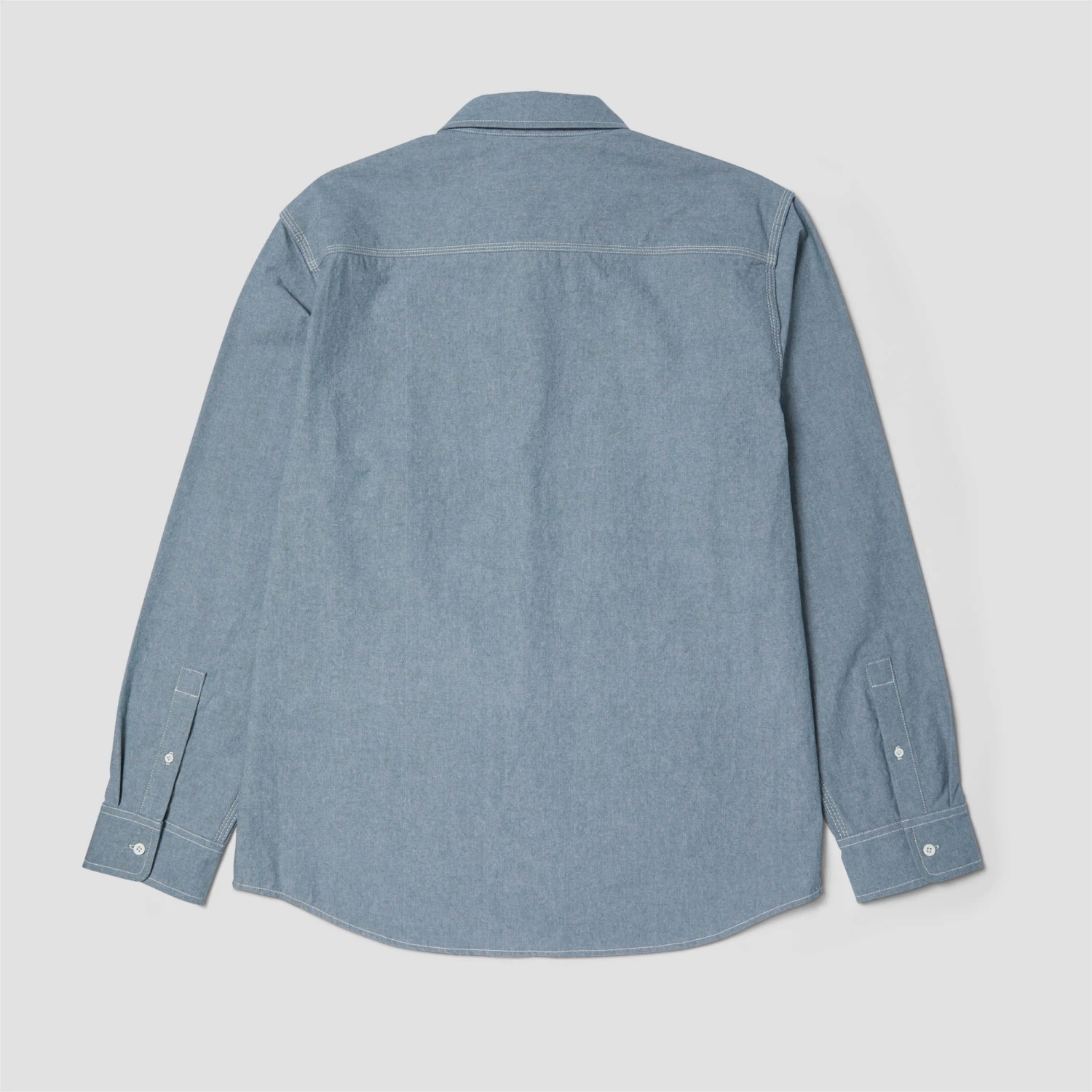 HUF Total Eclipse Chambray Shirt Light Blue 2 HUF Total Eclipse Chambray Shirt Light Blue - Image 2