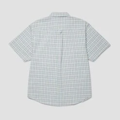 HUF Total Eclipse Shortsleeve Plaid Shirt Light Blue 5 HUF Total Eclipse Shortsleeve Plaid Shirt Light Blue -Slam City Shop TOTAL ECLIPSE S S PLAID SHIRT LIGHT BLUE BU00238 LBLUE 02