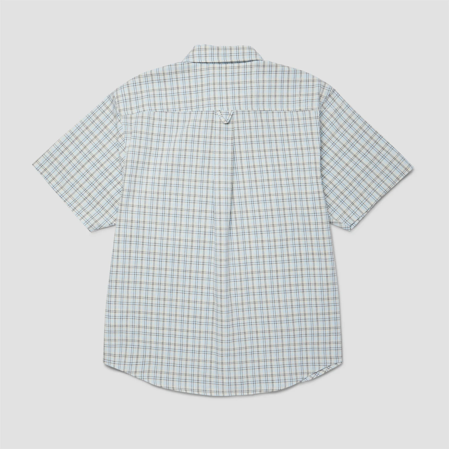 HUF Total Eclipse Shortsleeve Plaid Shirt Light Blue 3 HUF Total Eclipse Shortsleeve Plaid Shirt Light Blue - Image 3