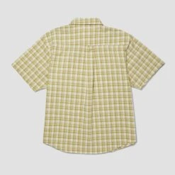 HUF Total Eclipse Shortsleeve Plaid Shirt Mustard 5 HUF Total Eclipse Shortsleeve Plaid Shirt Mustard -Slam City Shop TOTAL ECLIPSE S S PLAID SHIRT MUSTARD BU00238 MUSTR 02