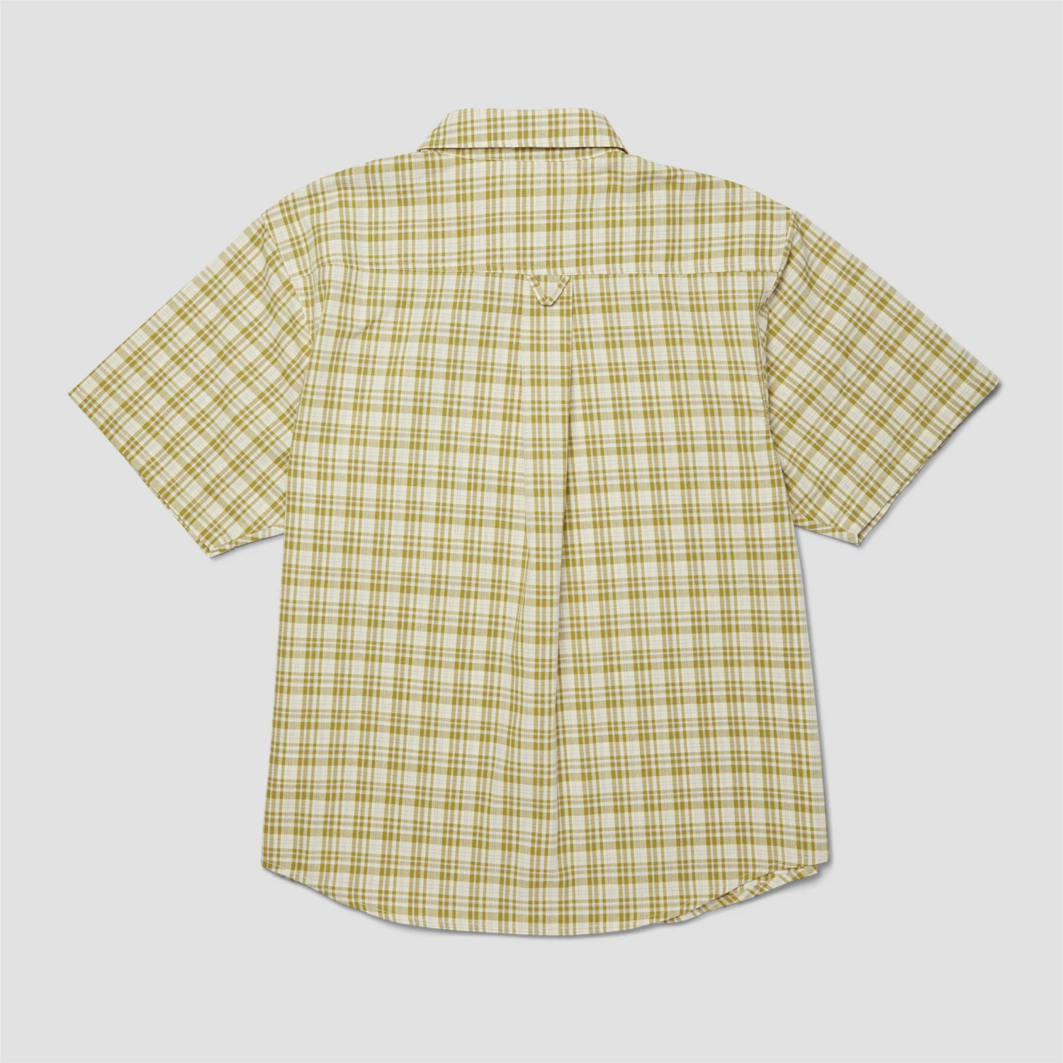HUF Total Eclipse Shortsleeve Plaid Shirt Mustard 3 HUF Total Eclipse Shortsleeve Plaid Shirt Mustard - Image 3