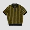 HUF Trace Stripe Shortsleeve Knit Top Moss
