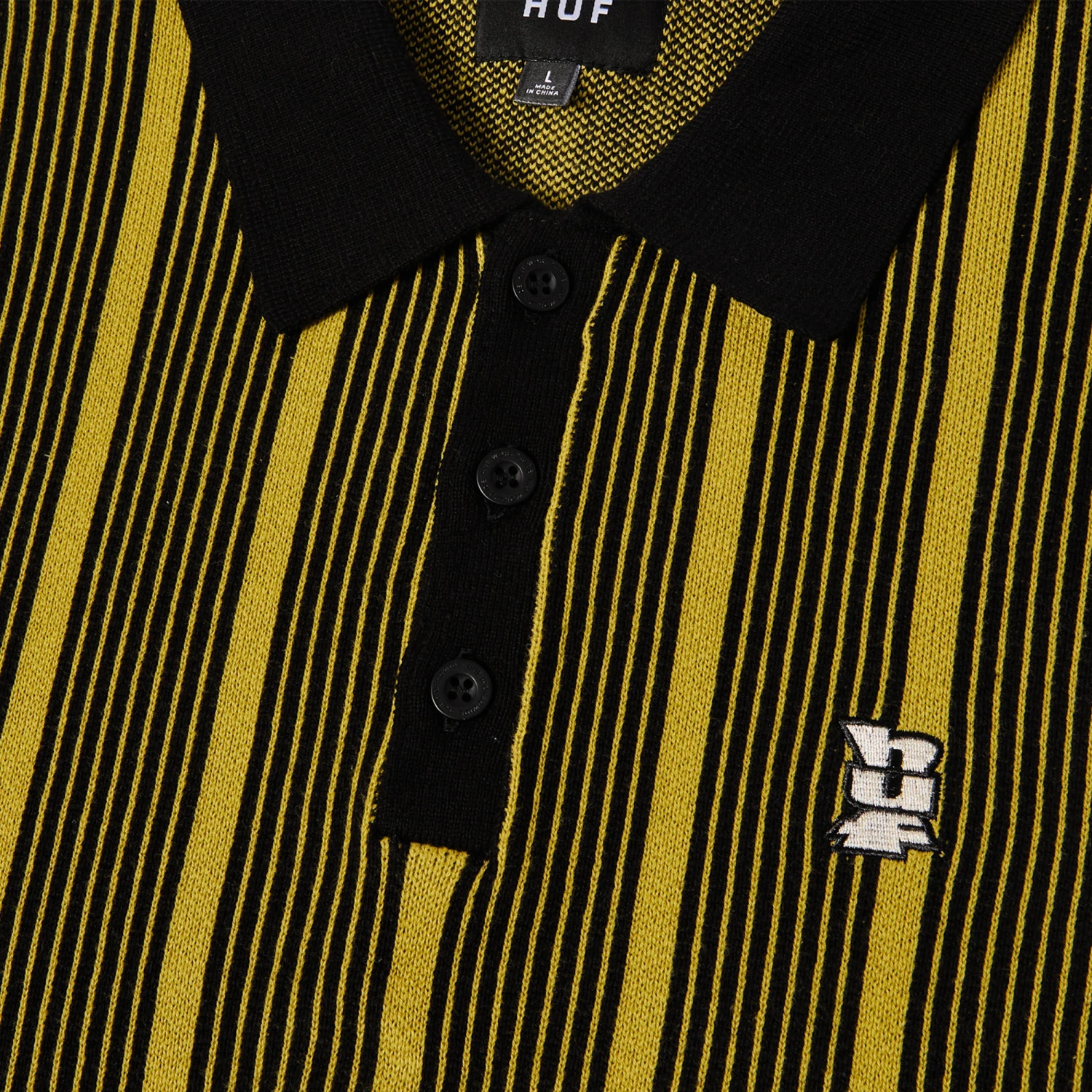 HUF Trace Stripe Shortsleeve Knit Top Moss 3 HUF Trace Stripe Shortsleeve Knit Top Moss - Image 3