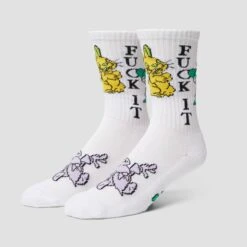 Huf Trip Crew Sock White