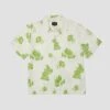 Huf Trip Flocked Shortsleeve Resort Shirt White