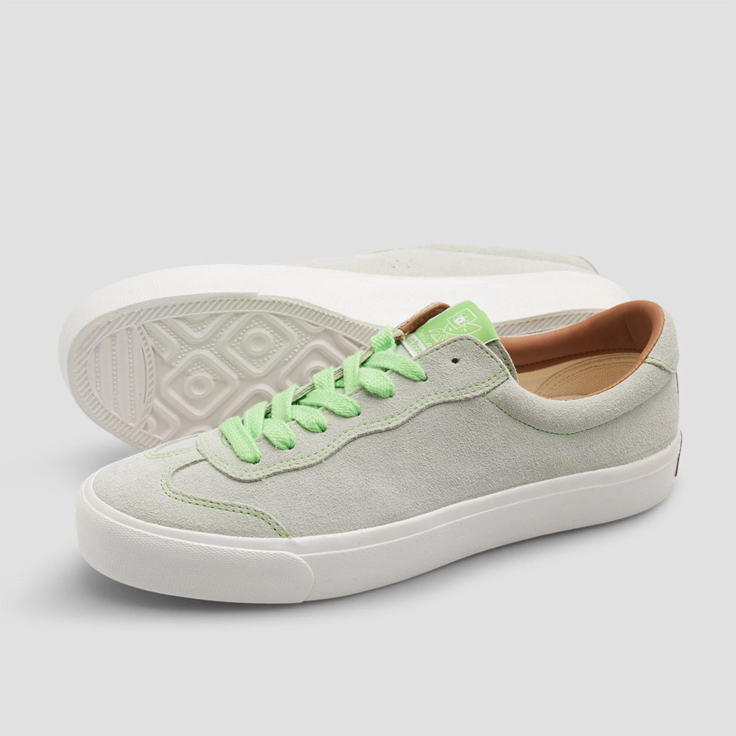 Last Resort AB VM004 Milic Suede Skate Shoes Green Tint / White 2 Last Resort AB VM004 Milic Suede Skate Shoes Green Tint / White - Image 2
