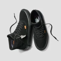 Vans Skate Authentic High Andrew Allen Skate Shoes Blackout 17 Vans Skate Authentic High Andrew Allen Skate Shoes Blackout -Slam City Shop Vans Skate AuthenticHigh AndrewAllen Blackout 08