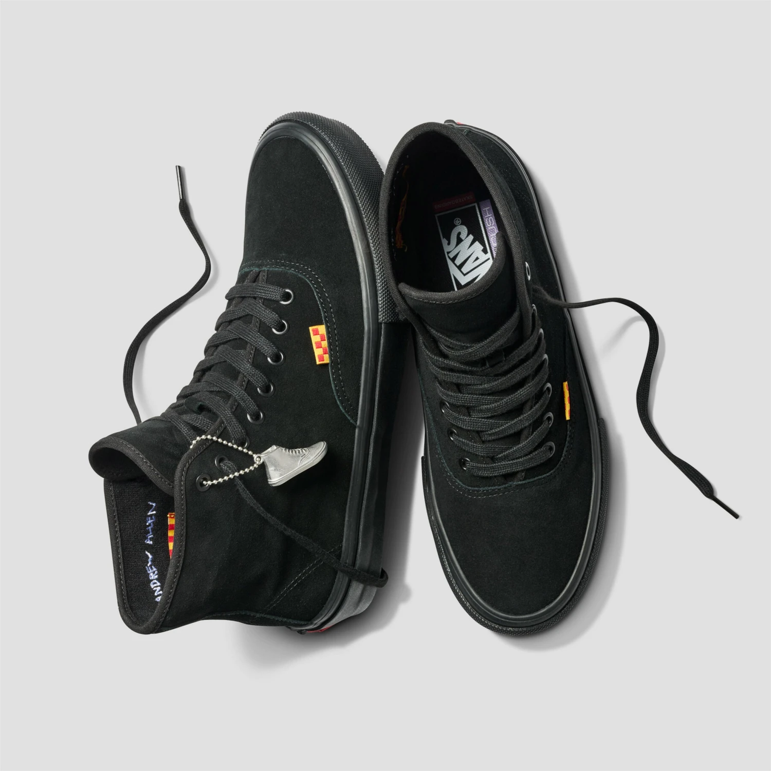 Vans Skate Authentic High Andrew Allen Skate Shoes Blackout 8 Vans Skate Authentic High Andrew Allen Skate Shoes Blackout - Image 8
