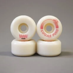 Wayward 54 Mm 101a Lucas Puig Funnel Pro Skateboard Wheels White / Pink