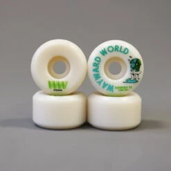 Wayward 53 Mm 101a Rodrigo Tx Funnel Pro Skateboard Wheels White / Blue / Green