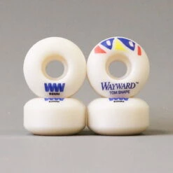 Wayward 52 Mm 101a Tom Snape Classic Pro Skateboard Wheels White / Blue