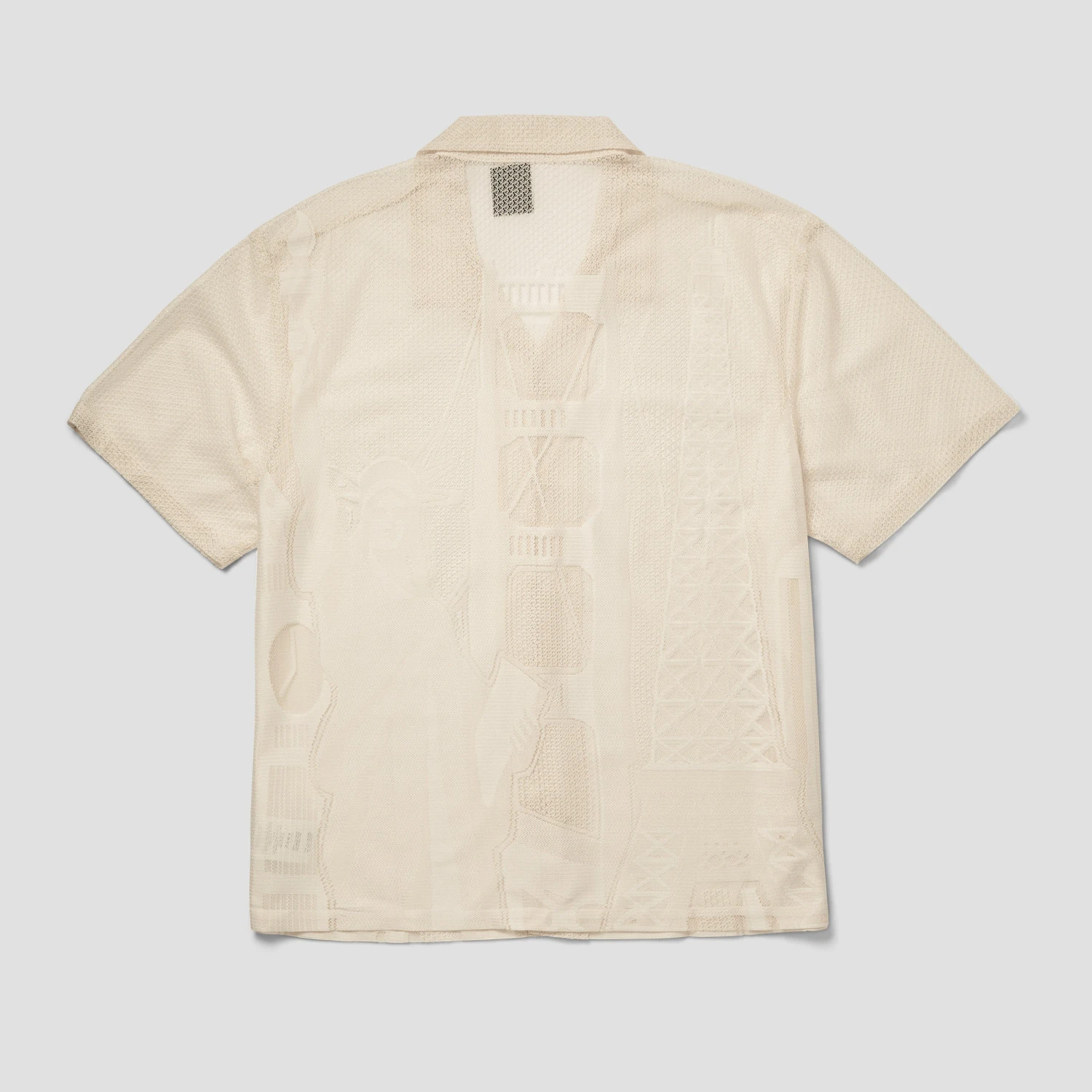Huf World Tour Shortsleeve Lace Shirt Ivory 2 Huf World Tour Shortsleeve Lace Shirt Ivory - Image 2