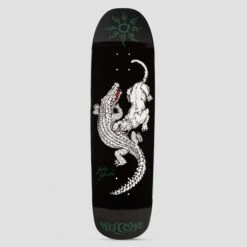 Welcome 9.0 Jake Yanko Swamp Fight On Panther Shape Skateboard Deck Black