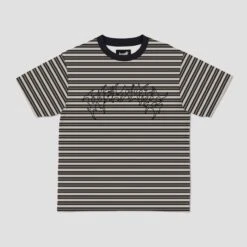 Welcome Concrete Shortsleeve Striped Knit Grey