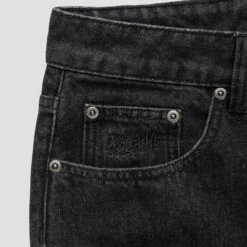 Welcome Immortal Loose Straight Leg Denim Washed Black 7 Welcome Immortal Loose Straight Leg Denim Washed Black -Slam City Shop Welcome Immortal Loose Straight Leg Denim Washed Black3