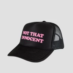 Welcome X Britney Innocent Puff-Print Trucker Cap Black