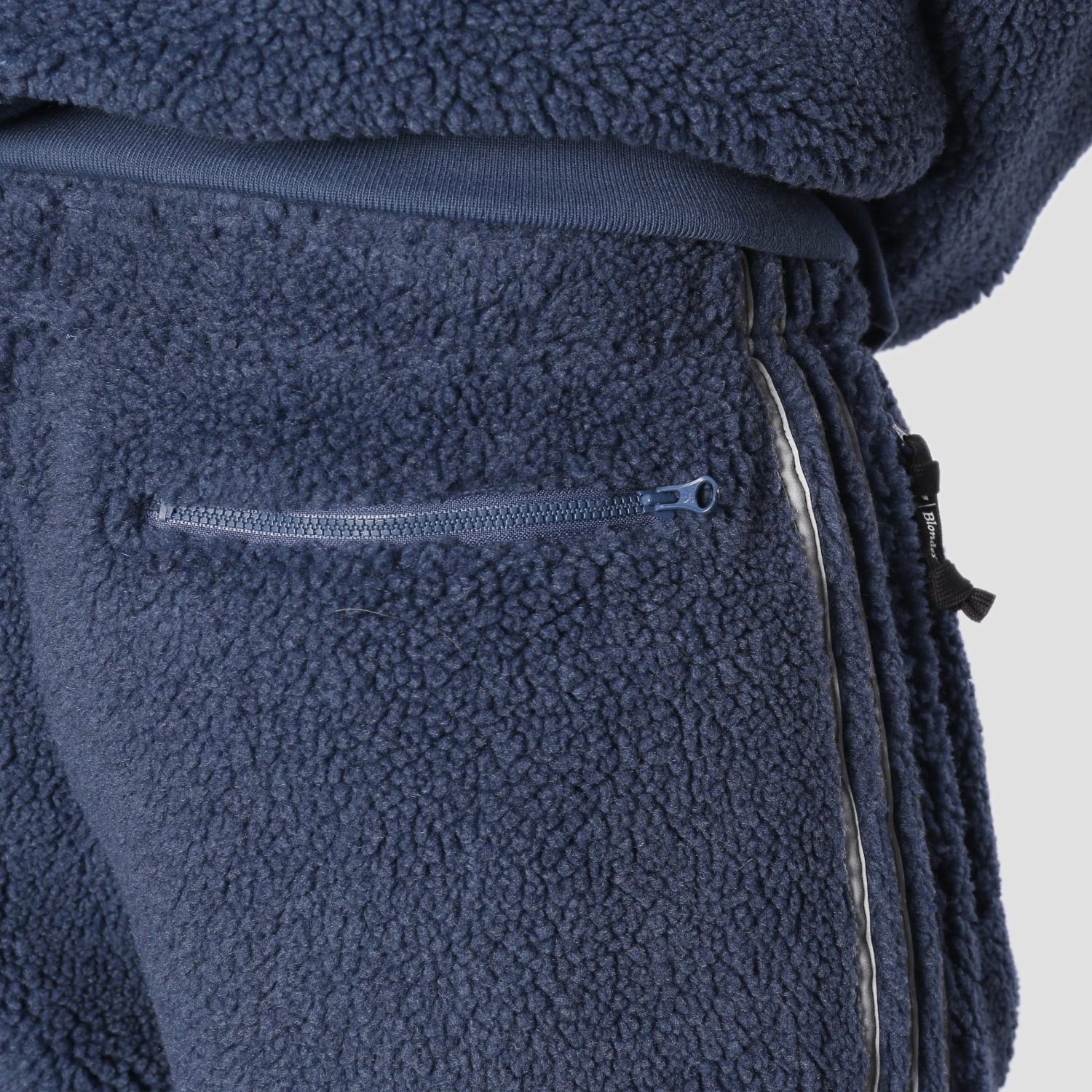 Adidas X Blondey Sherpa Shorts Mineral Blue / Reflective Silver 4 Adidas X Blondey Sherpa Shorts Mineral Blue / Reflective Silver - Image 4