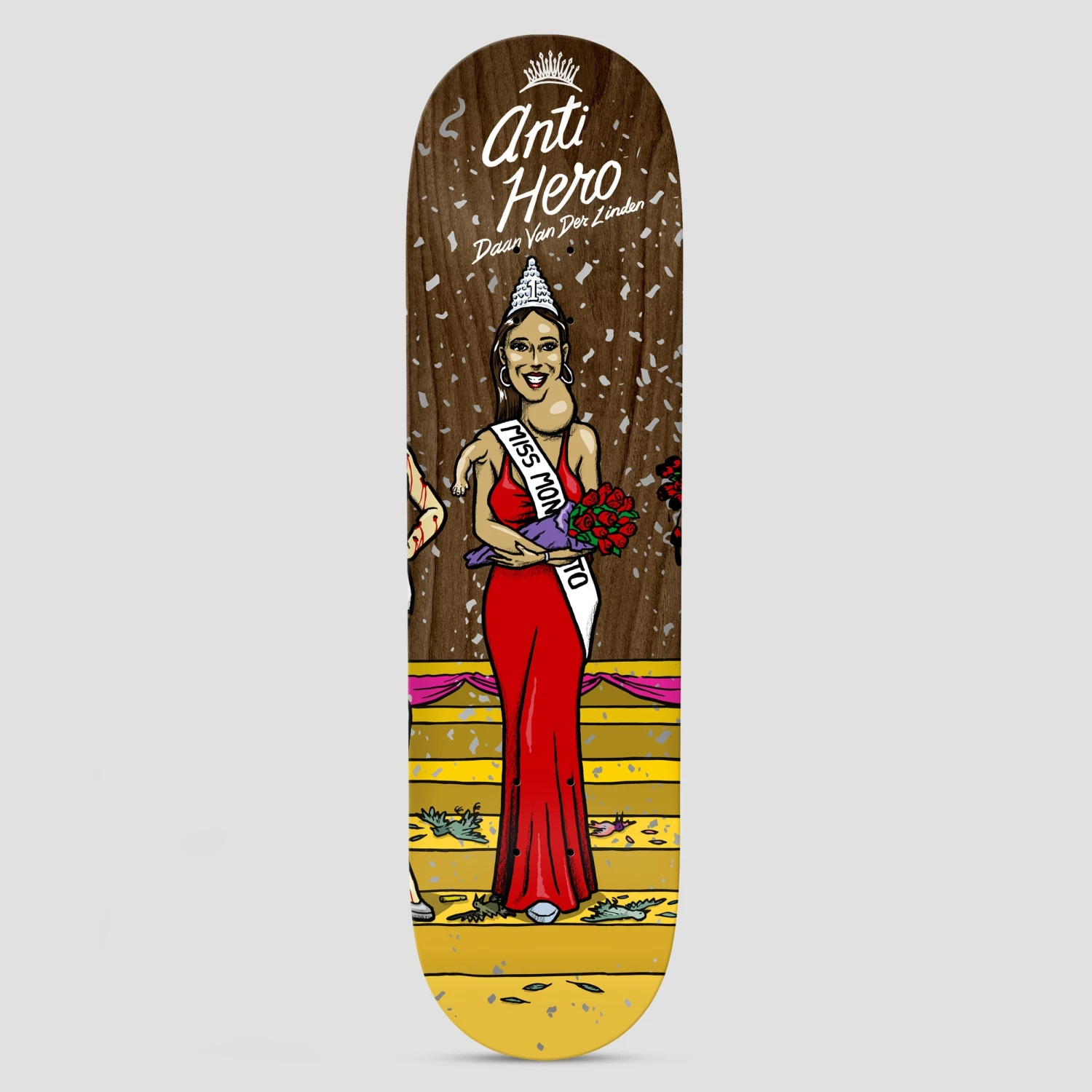 Anti Hero 8.5 Miss Corp Greed Daan Skateboard Deck 1 Anti Hero 8.5 Miss Corp Greed Daan Skateboard Deck
