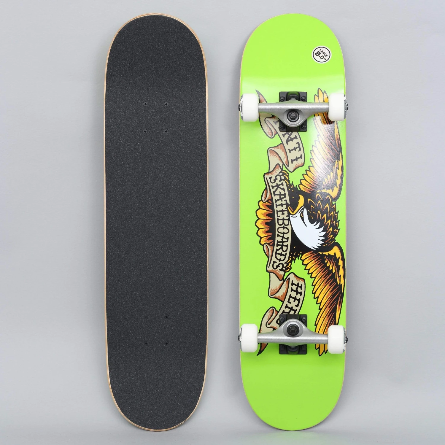 Anti Hero 8.0 Classic Eagle Large Complete Skateboard Green 1 Anti Hero 8.0 Classic Eagle Large Complete Skateboard Green