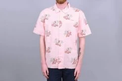 Brixton Beuller Woven SS Shirt Dusty Pink