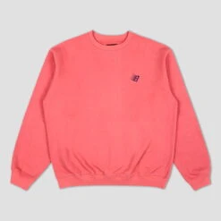 Bronze B Logo Embroidered Crew Salmon