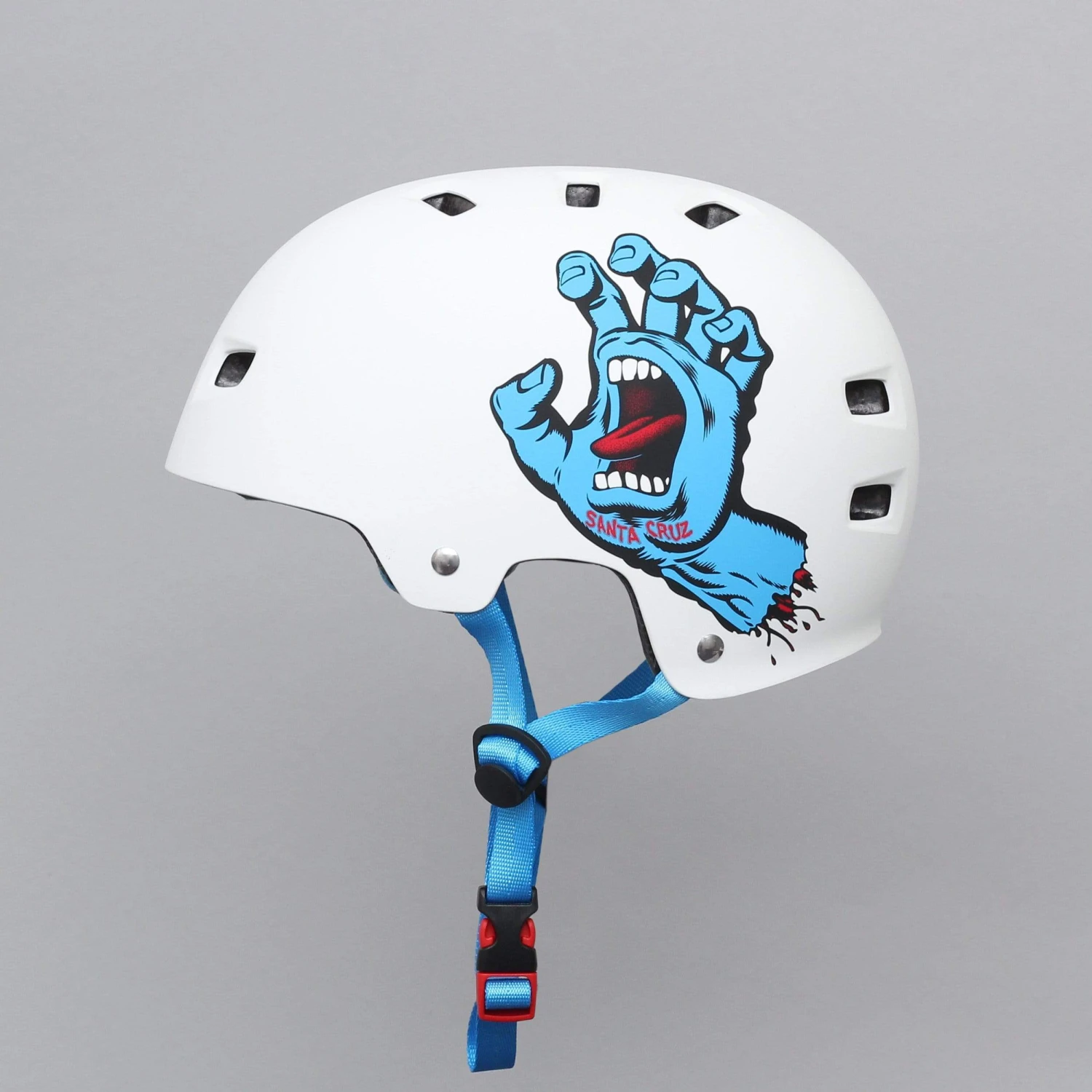 Bullet X Santa Cruz Screaming Hand Helmet Matt White 1 Bullet X Santa Cruz Screaming Hand Helmet Matt White