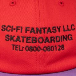 Sci-Fi Fantasy Business Post Cap Red / Violet -Slam City Shop business post cap red 003