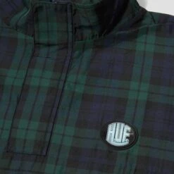 HUF Camden Plaid Track Jacket Navy Plaid -Slam City Shop camden plaid track jacket nvy plaid 003