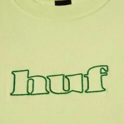 HUF Certificate Long Sleeve T-Shirt Lime -Slam City Shop certificate ls tee lime 003