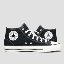 Converse CTAS Pro Mid Shoes Black / Black / Egret -Slam City Shop converse footwear converse ctas pro mid shoes black black egret 30092074680390